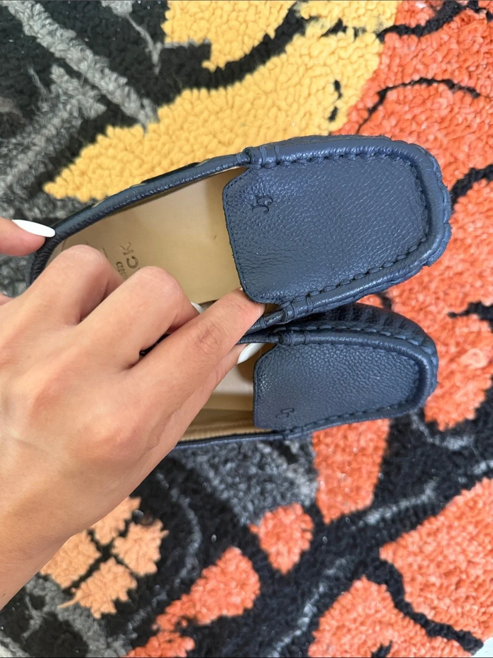 Janie and Jack Navy Blue driving shoes